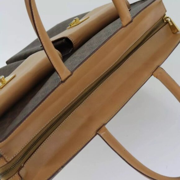 CELINE Macadam Canvas Tote Bag PVC Brown Auth 75236 - Picture 15 of 16